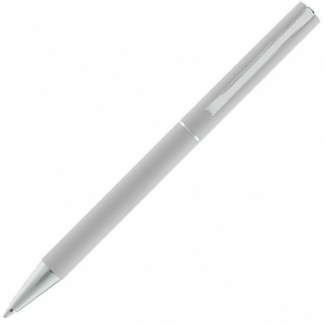 Ручка шариковая Blade Soft Touch, серая с логотипом в Москве заказать по выгодной цене в кибермаркете AvroraStore