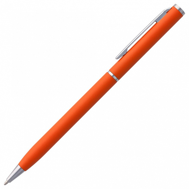 Ручка шариковая Hotel Chrome, ver.2, оранжевая с логотипом в Москве заказать по выгодной цене в кибермаркете AvroraStore