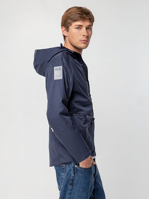 Куртка унисекс Kokon, темно-синяя с логотипом в Москве заказать по выгодной цене в кибермаркете AvroraStore