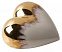 Фарфоровое сердце Gold Rain с логотипом в Москве заказать по выгодной цене в кибермаркете AvroraStore