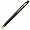 Ручка шариковая Raja Gold, черная с логотипом  заказать по выгодной цене в кибермаркете AvroraStore