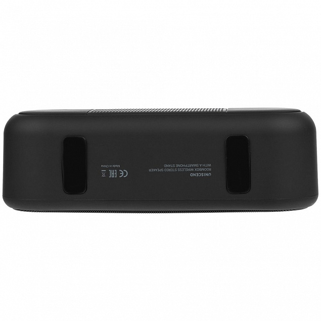 Беспроводная стереоколонка Uniscend Roombox, черная с логотипом  заказать по выгодной цене в кибермаркете AvroraStore