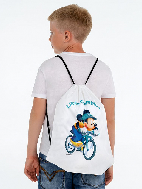 Рюкзак «Микки Маус. Like A Champion», белый с логотипом в Москве заказать по выгодной цене в кибермаркете AvroraStore