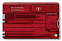 Набор инструментов SwissCard Quattro, красный с логотипом в Москве заказать по выгодной цене в кибермаркете AvroraStore