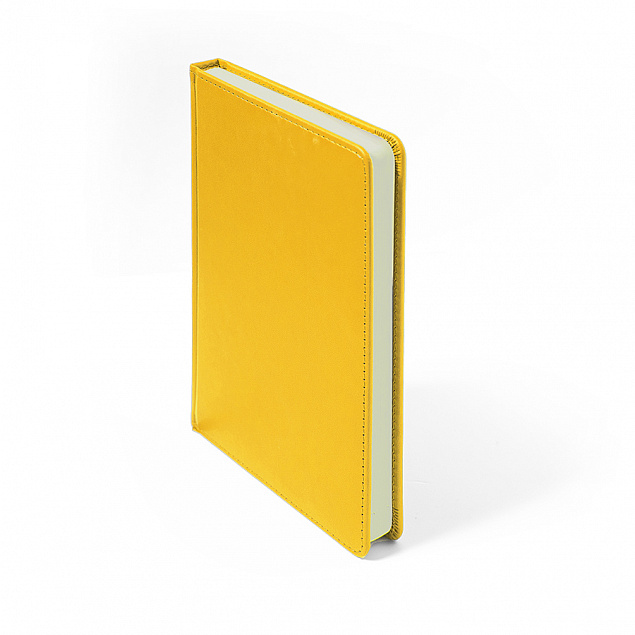 Ежедневник недатированный Campbell, А5, желтый, белый блок с логотипом в Москве заказать по выгодной цене в кибермаркете AvroraStore