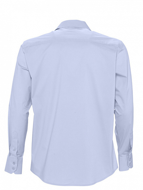 Рубашка мужская с длинным рукавом BRIGHTON, голубая с логотипом в Москве заказать по выгодной цене в кибермаркете AvroraStore