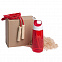 Набор подарочный INMODE: бутылка для воды, скакалка, стружка, коробка, красный с логотипом  заказать по выгодной цене в кибермаркете AvroraStore