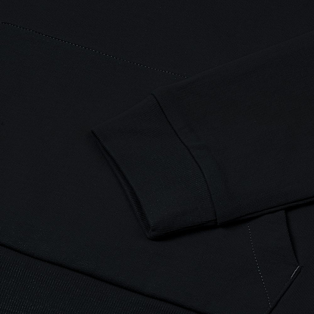 Толстовка на молнии с капюшоном Unit Siverga Heavy, черная с логотипом в Москве заказать по выгодной цене в кибермаркете AvroraStore