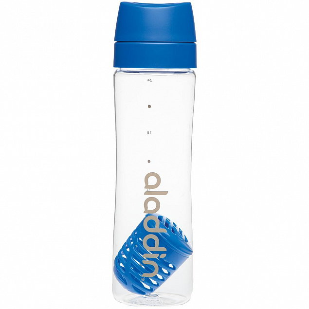 Бутылка для воды Aveo Infuse, голубая с логотипом в Москве заказать по выгодной цене в кибермаркете AvroraStore