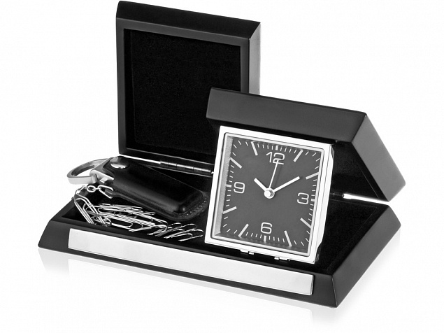 Часы настольные Линкольн с логотипом в Москве заказать по выгодной цене в кибермаркете AvroraStore