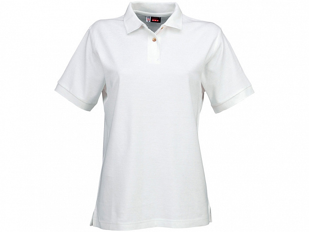 Рубашка поло Boston женская, белый с логотипом в Москве заказать по выгодной цене в кибермаркете AvroraStore