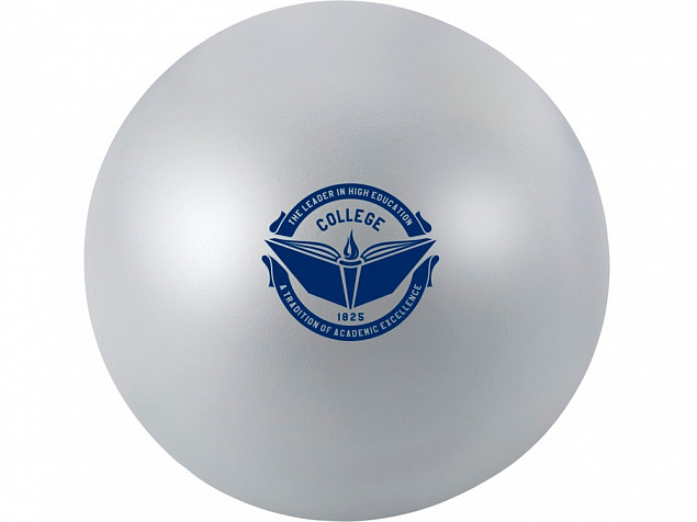 Антистресс Мяч, серебристый с логотипом в Москве заказать по выгодной цене в кибермаркете AvroraStore