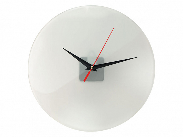Часы настенные круглые из стекла 28 см Thames с логотипом в Москве заказать по выгодной цене в кибермаркете AvroraStore