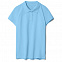 Рубашка поло женская Virma Lady, голубая с логотипом в Москве заказать по выгодной цене в кибермаркете AvroraStore