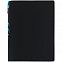 Ежедневник Flexpen Black, недатированный, черный с бирюзовым с логотипом в Москве заказать по выгодной цене в кибермаркете AvroraStore
