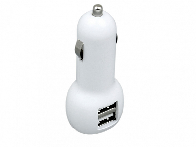Автомобильная зарядка на 2 USB порта с логотипом в Москве заказать по выгодной цене в кибермаркете AvroraStore