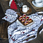 Подарочный набор  для кухни  "Снегири": передник и прихватки (2 шт) с логотипом в Москве заказать по выгодной цене в кибермаркете AvroraStore