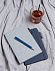 Блокнот Deluxe Denim, A5, синий с логотипом в Москве заказать по выгодной цене в кибермаркете AvroraStore
