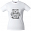 Футболка женская Bear, белая с логотипом в Москве заказать по выгодной цене в кибермаркете AvroraStore