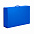 Коробка складная подарочная, 37x25x10cm, кашированный картон, синий с логотипом в Москве заказать по выгодной цене в кибермаркете AvroraStore