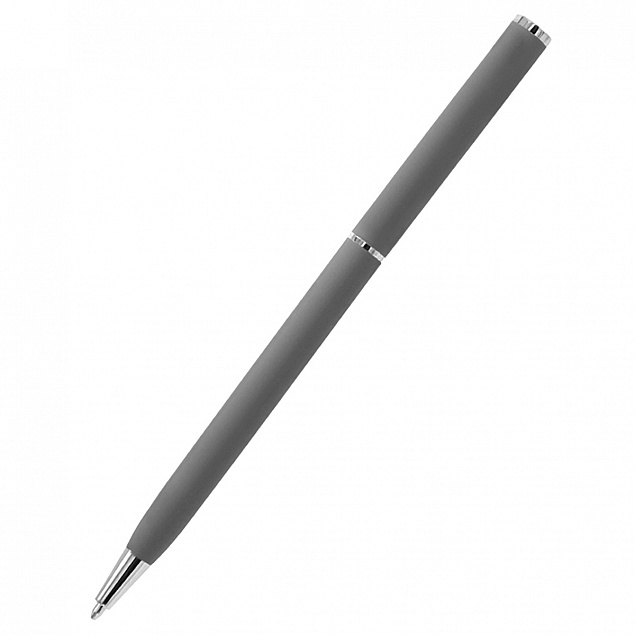 Ручка шариковая металлическая Tinny Soft - Серый CC с логотипом  заказать по выгодной цене в кибермаркете AvroraStore