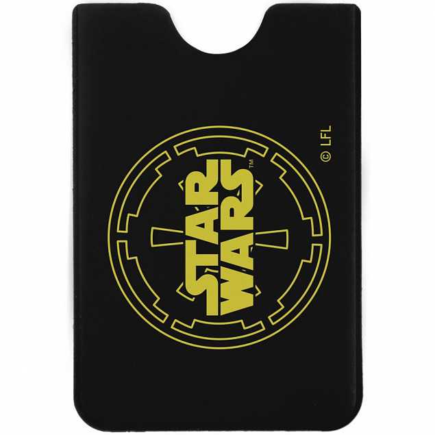 Чехол для карточки Star Wars, черный с желтым с логотипом в Москве заказать по выгодной цене в кибермаркете AvroraStore