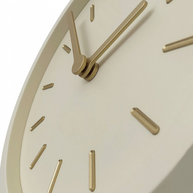 Часы настенные Bronco Jessie, светло-бежевые с логотипом в Москве заказать по выгодной цене в кибермаркете AvroraStore