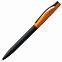 Ручка шариковая Pin Fashion, черно-оранжевая с логотипом в Москве заказать по выгодной цене в кибермаркете AvroraStore