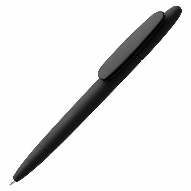Ручка шариковая Prodir DS5 TRR-P Soft Touch, черная с логотипом в Москве заказать по выгодной цене в кибермаркете AvroraStore