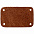 Лейбл кожаный Beta, S, горчичный с логотипом  заказать по выгодной цене в кибермаркете AvroraStore