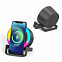 Беспроводная Bluetooth колонка U-Tone RGB c функцией беспроводной зарядки 15W, черный с логотипом в Москве заказать по выгодной цене в кибермаркете AvroraStore