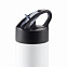 Спортивная бутылка для воды с трубочкой, 500 мл, белый с логотипом в Москве заказать по выгодной цене в кибермаркете AvroraStore
