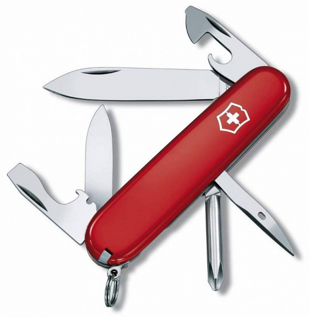 Офицерский нож Tinker 91, красный с логотипом в Москве заказать по выгодной цене в кибермаркете AvroraStore