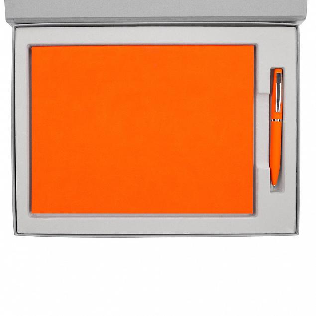 Набор Flat Maxi, оранжевый с логотипом  заказать по выгодной цене в кибермаркете AvroraStore