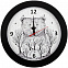 Часы настенные Bear, черные с логотипом в Москве заказать по выгодной цене в кибермаркете AvroraStore
