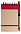 Блокнот на кольцах Eco Note с ручкой, красный с логотипом  заказать по выгодной цене в кибермаркете AvroraStore
