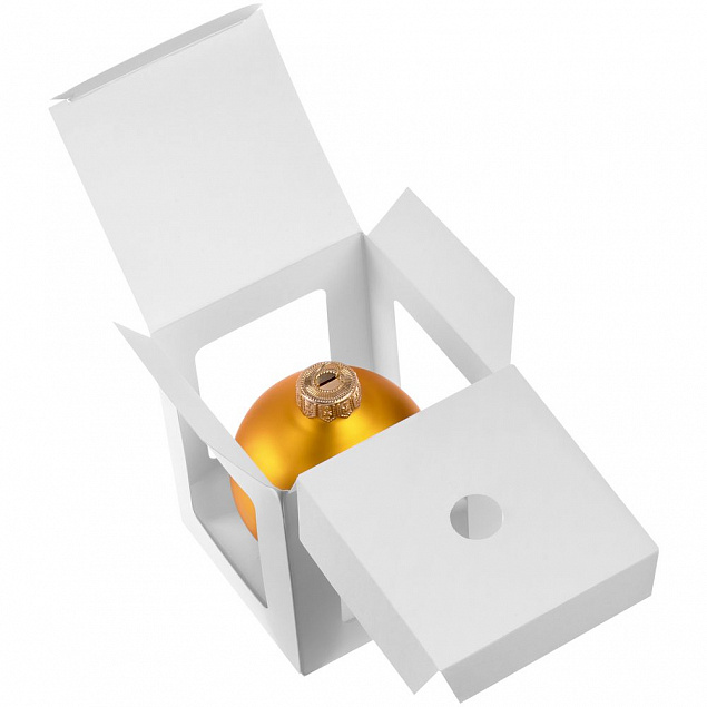 Елочный шар Gala Night Matt в коробке, золотистый, 8 см с логотипом в Москве заказать по выгодной цене в кибермаркете AvroraStore