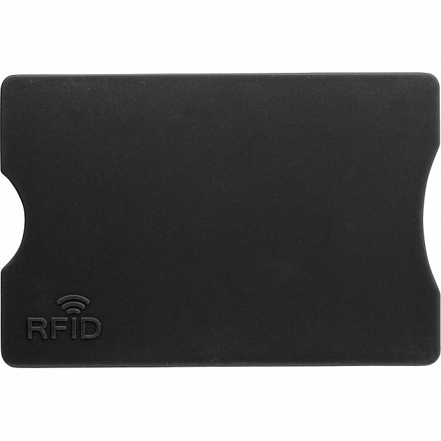 Держатель для карт, защита RFID, черный с логотипом в Москве заказать по выгодной цене в кибермаркете AvroraStore