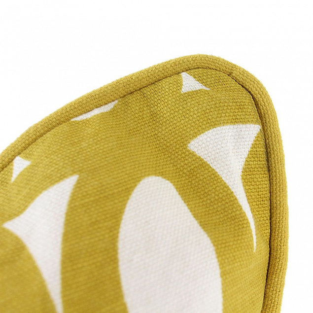 Чехол на подушку Twirl, квадратный, горчичный с логотипом в Москве заказать по выгодной цене в кибермаркете AvroraStore