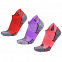 Набор из 3 пар спортивных женских носков Monterno Sport, красный фиолетовый и розовый с логотипом  заказать по выгодной цене в кибермаркете AvroraStore