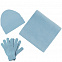 Перчатки Real Talk, голубые с логотипом  заказать по выгодной цене в кибермаркете AvroraStore