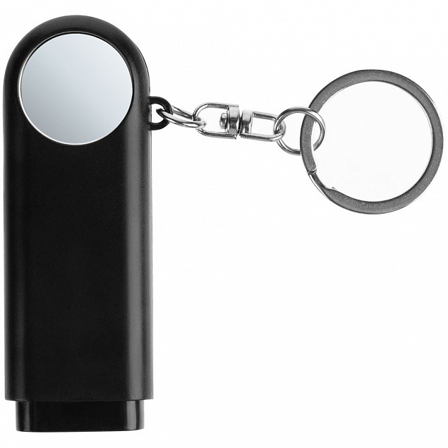 Брелок-фонарик Lens Ray, черный с логотипом в Москве заказать по выгодной цене в кибермаркете AvroraStore