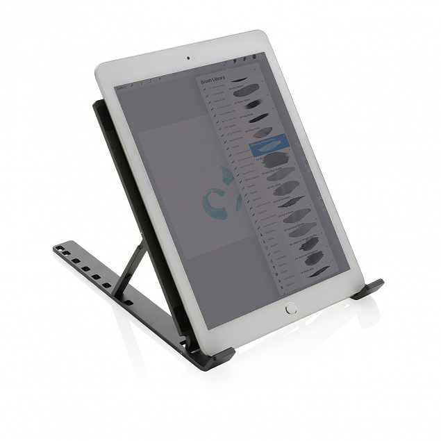 Подставка для ноутбука/планшета Terra из переработанного алюминия RCS с логотипом в Москве заказать по выгодной цене в кибермаркете AvroraStore