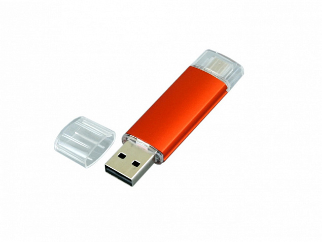 USB 2.0/micro USB- флешка на 32 Гб с логотипом в Москве заказать по выгодной цене в кибермаркете AvroraStore