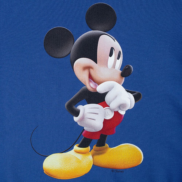 Футболка детская Mickey Mouse, ярко-синяя с логотипом в Москве заказать по выгодной цене в кибермаркете AvroraStore