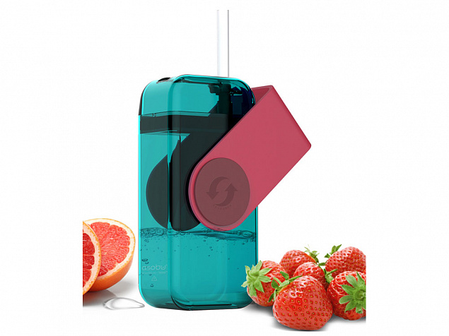 Бутылка для воды JUICY DRINK BOX, красный с логотипом в Москве заказать по выгодной цене в кибермаркете AvroraStore