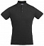 Рубашка поло стретч мужская EAGLE, черная с логотипом в Москве заказать по выгодной цене в кибермаркете AvroraStore
