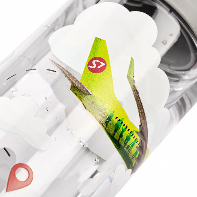 Спортивная бутылка для воды, Capella, 650 ml, серая с логотипом в Москве заказать по выгодной цене в кибермаркете AvroraStore