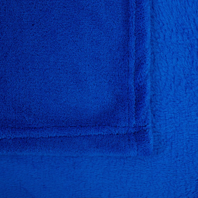 Плед Plush, синий с логотипом в Москве заказать по выгодной цене в кибермаркете AvroraStore