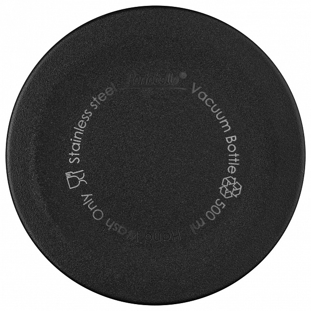 Термобутылка вакуумная герметичная, Fresco, 500 ml, черная с логотипом в Москве заказать по выгодной цене в кибермаркете AvroraStore